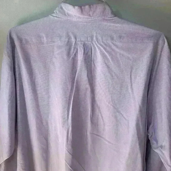 Ralph Lauren L Blake 2 Ply Cotton Purple Small Check W/ Green Pony Button Down - Picture 6 of 7